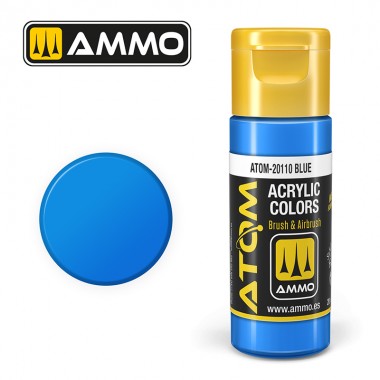 Peinture acrylique ATOM Ammo Mig Blue by Mig Jiménez - peinture pour le modélisme, peinture artistique, peinture acrylique. colle 21