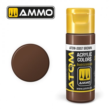 Peinture acrylique ATOM Ammo Mig Brown by Mig Jiménez - peinture pour le modélisme, peinture artistique, peinture acrylique. colle 21