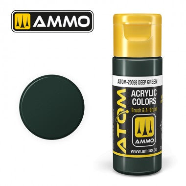 Peinture acrylique ATOM Ammo Mig Deep Green by Mig Jiménez - peinture pour le modélisme, peinture artistique, peinture acrylique. colle 21