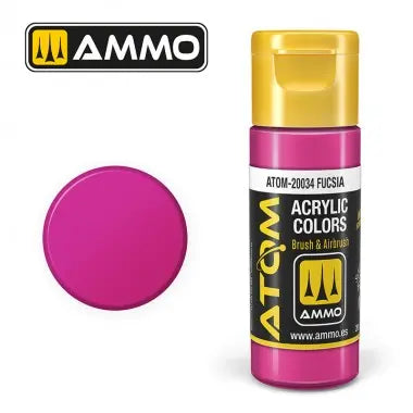 Peinture acrylique ATOM Ammo Mig Fucsia by Mig Jiménez - peinture pour le modélisme, peinture artistique, peinture acrylique. colle 21