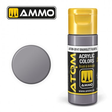Peinture acrylique ATOM Ammo Mig Grauviolett RLM75 by Mig Jiménez - peinture pour le modélisme, peinture artistique, peinture acrylique. colle 21