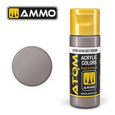 Peinture acrylique ATOM Ammo Mig Grey Brown by Mig Jiménez - peinture pour le modélisme, peinture artistique, peinture acrylique. colle 21