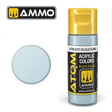 Peinture acrylique ATOM Ammo Mig Hellblau RLM65 by Mig Jiménez - peinture pour le modélisme, peinture artistique, peinture acrylique. colle 21