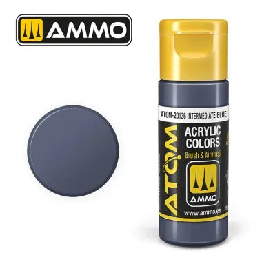 Peinture acrylique ATOM Ammo Mig Intermediate Blue by Mig Jiménez - peinture pour le modélisme, peinture artistique, peinture acrylique. colle 21