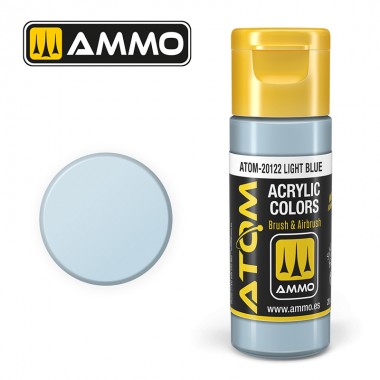 Peinture acrylique ATOM Ammo Mig Light Blue by Mig Jiménez - peinture pour le modélisme, peinture artistique, peinture acrylique. colle 21
