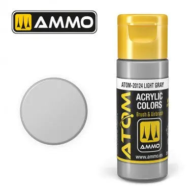 Peinture acrylique ATOM Ammo Mig Light Grey by Mig Jiménez - peinture pour le modélisme, peinture artistique, peinture acrylique. colle 21