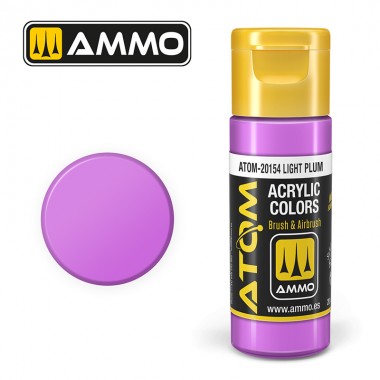 Peinture acrylique ATOM Ammo Mig Light Plum by Mig Jiménez - peinture pour le modélisme, peinture artistique, peinture acrylique. colle 21