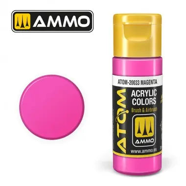 Peinture acrylique ATOM Ammo Mig Magenta by Mig Jiménez - peinture pour le modélisme, peinture artistique, peinture acrylique. colle 21