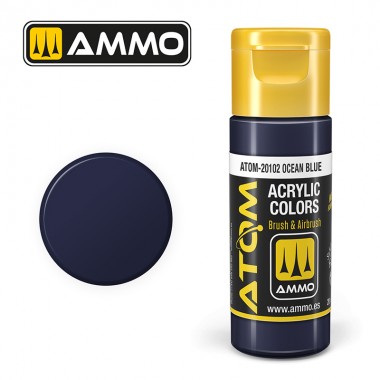 Peinture acrylique ATOM Ammo Mig Ocean Blue by Mig Jiménez - peinture pour le modélisme, peinture artistique, peinture acrylique. colle 21
