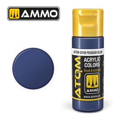 Peinture acrylique ATOM Ammo Mig Prussian Blue by Mig Jiménez - peinture pour le modélisme, peinture artistique, peinture acrylique. colle 21