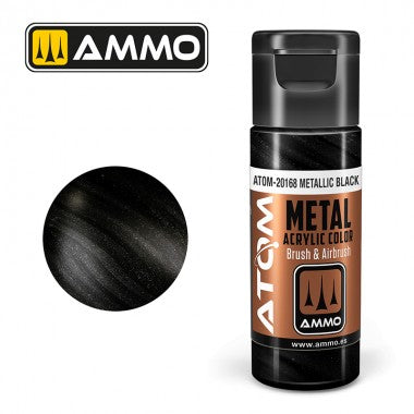 Peinture acrylique ATOM Ammo Mig METALLIC Black by Mig Jiménez - peinture pour le modélisme, peinture artistique, peinture acrylique. colle 21