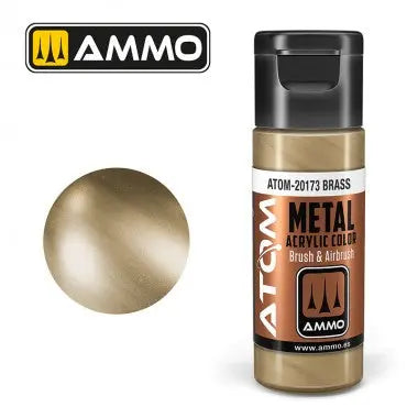 Peinture acrylique ATOM Ammo Mig METALLIC Brass by Mig Jiménez - peinture pour le modélisme, peinture artistique, peinture acrylique. colle 21
