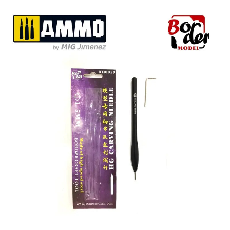 BLACK HG CARVING NEEDLE glue 21