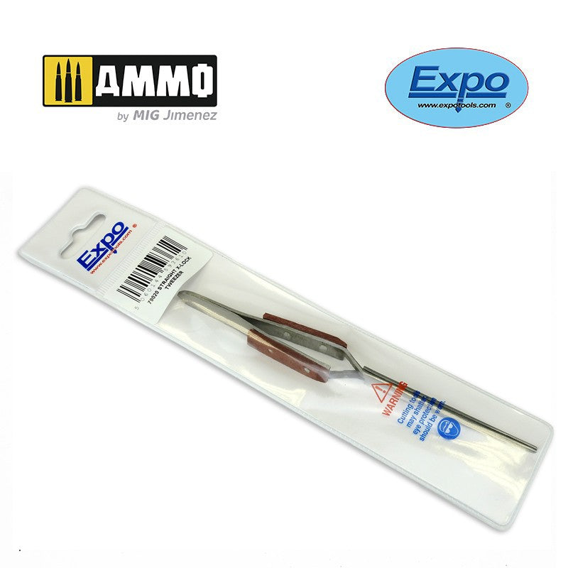 Crosslock Tweezer - Straight colle 21