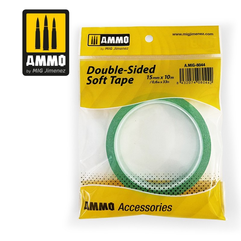 Double-Sided Soft Tape (15mm x 10M) A.MIG-8044 Super Glue Colle 21