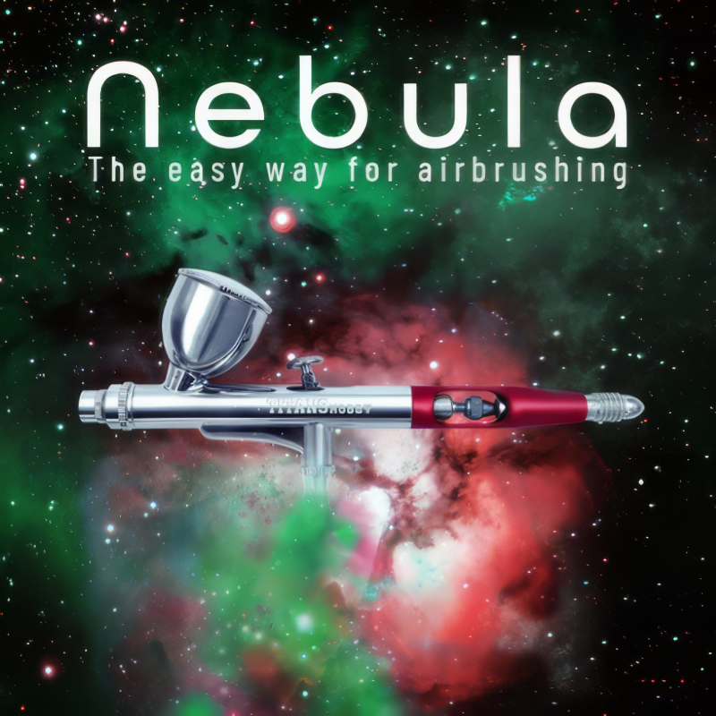 NEBULA double action top feed 0,3mm airbrush TTH058 Super Glue Colle 21