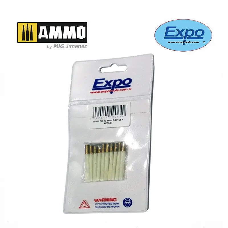 Paquete de 10 recambios de pegamento de fibra de vidrio de 4mm 21
