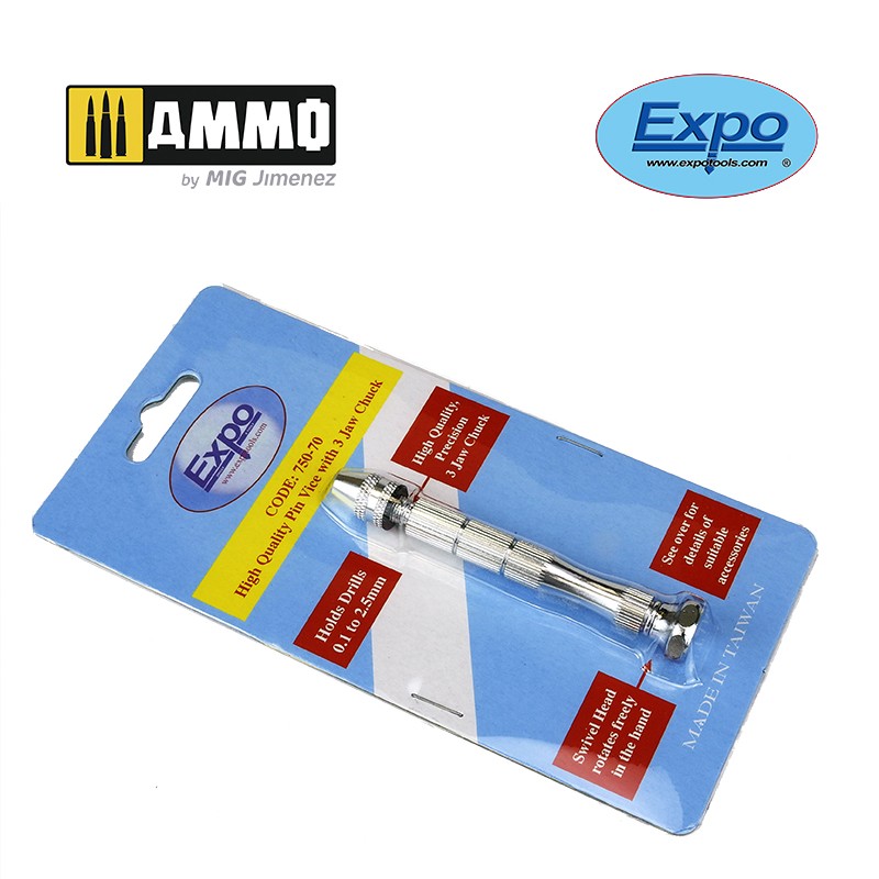 Tornillo de banco con pegamento para portabrocas de 3 mordazas 21