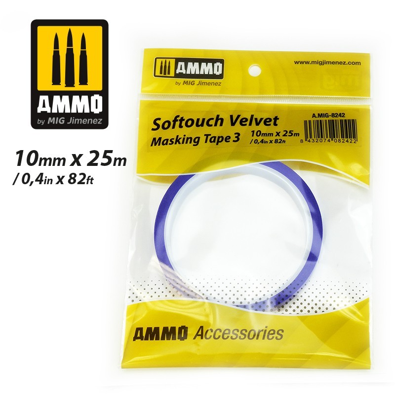 AMMO Velvet Softouch Masking Tape 3 (10mm x 25M) A.MIG-8242 Super Glue Colle 21