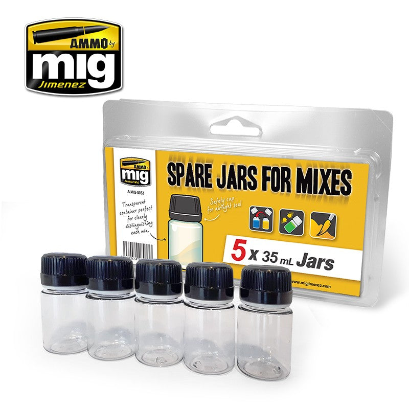 SPARE JARS FOR MIXES (5 x 35 ml jars) colle 21