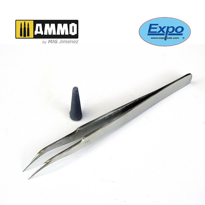 Stainless Tweezer No. 7 Curved colle 21
