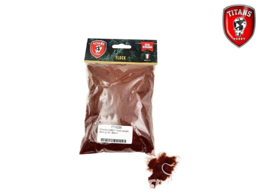 Titans Hobby végéation TTH225 Flocage longueur 2mm 50gr Marron Super Glue Colle 21