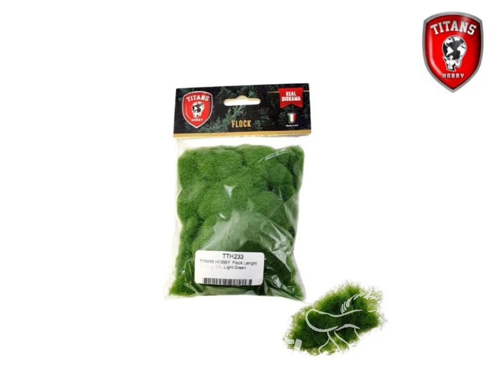 Titans Hobby végéation TTH233 Flocage longueur 6mm 30gr Vert clair