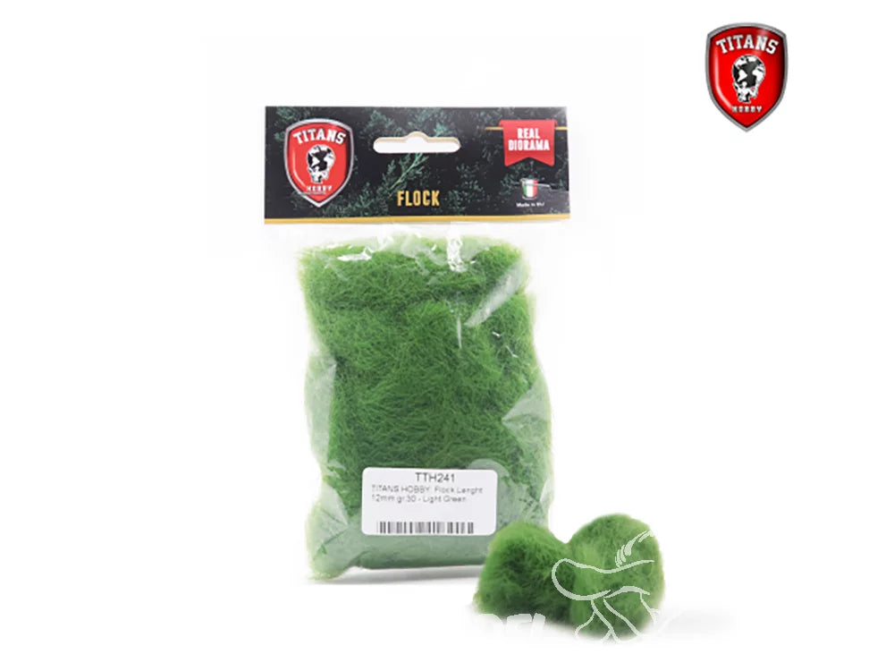 Titans Hobby végéation TTH241 Flocage longueur 12mm 30gr Vert clair