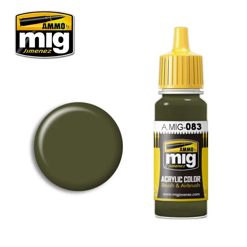 Pinturas acrílicas ZASHCHITNIKI ZELENO (VERDE POSGUERRA RUSO) Colle 21 por Ammo mig pegamento 21