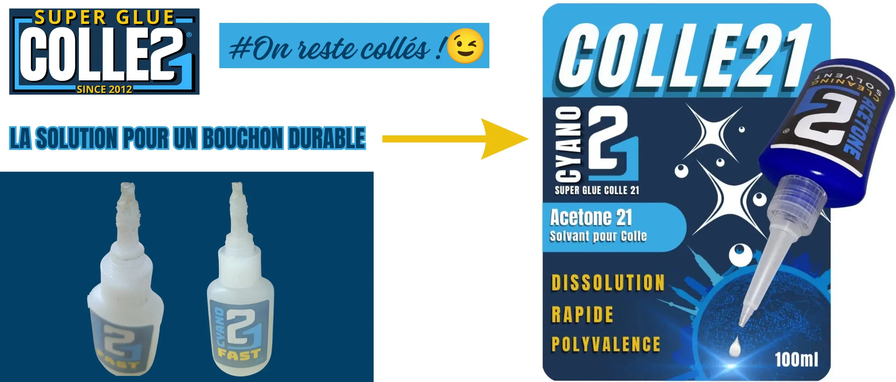 Pourquoi le bouchon de votre colle cyanoacrylate reste-t-il collé ?