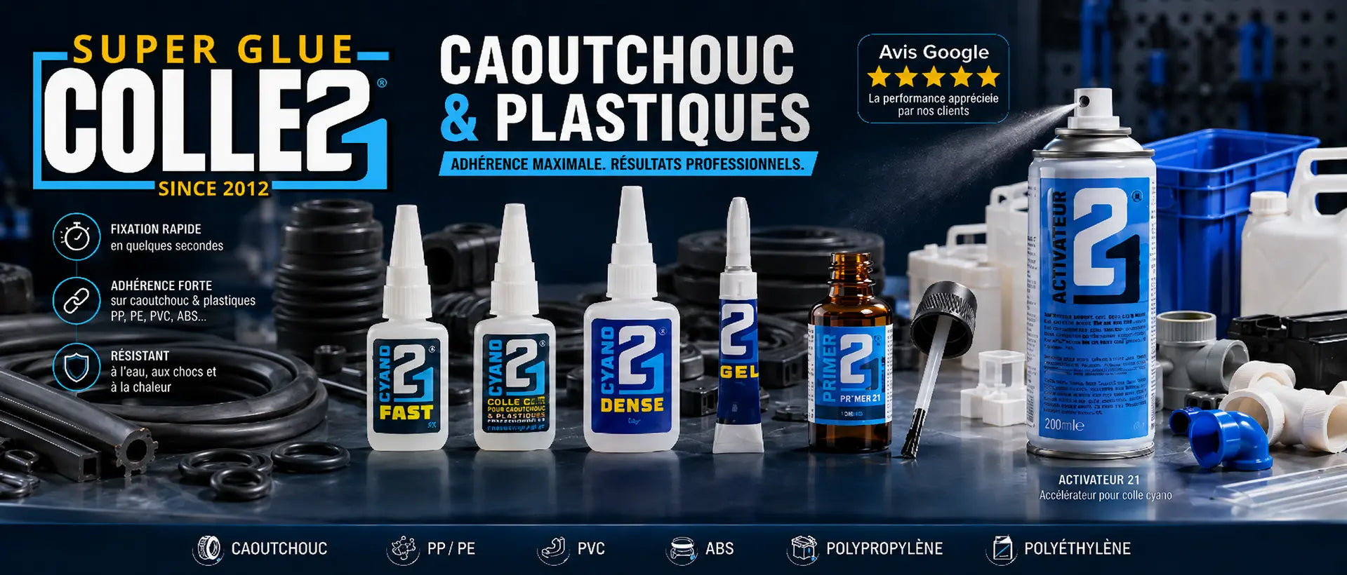 Comment coller du caoutchouc sur du plastique ?