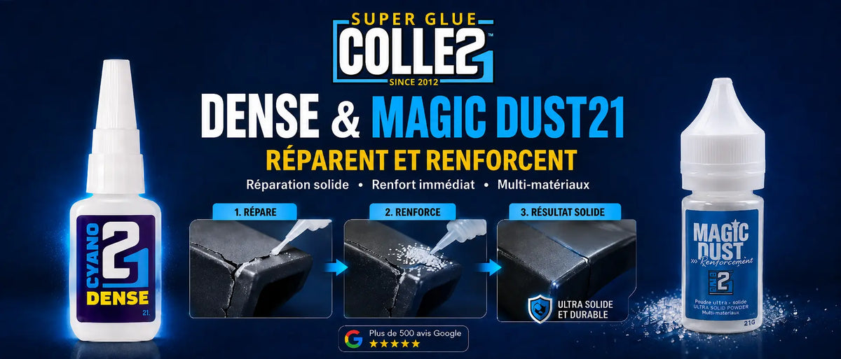 Colle cyano et polycarbonate : comment réparer et renforcer avec SUPER GLUE Colle21 ?