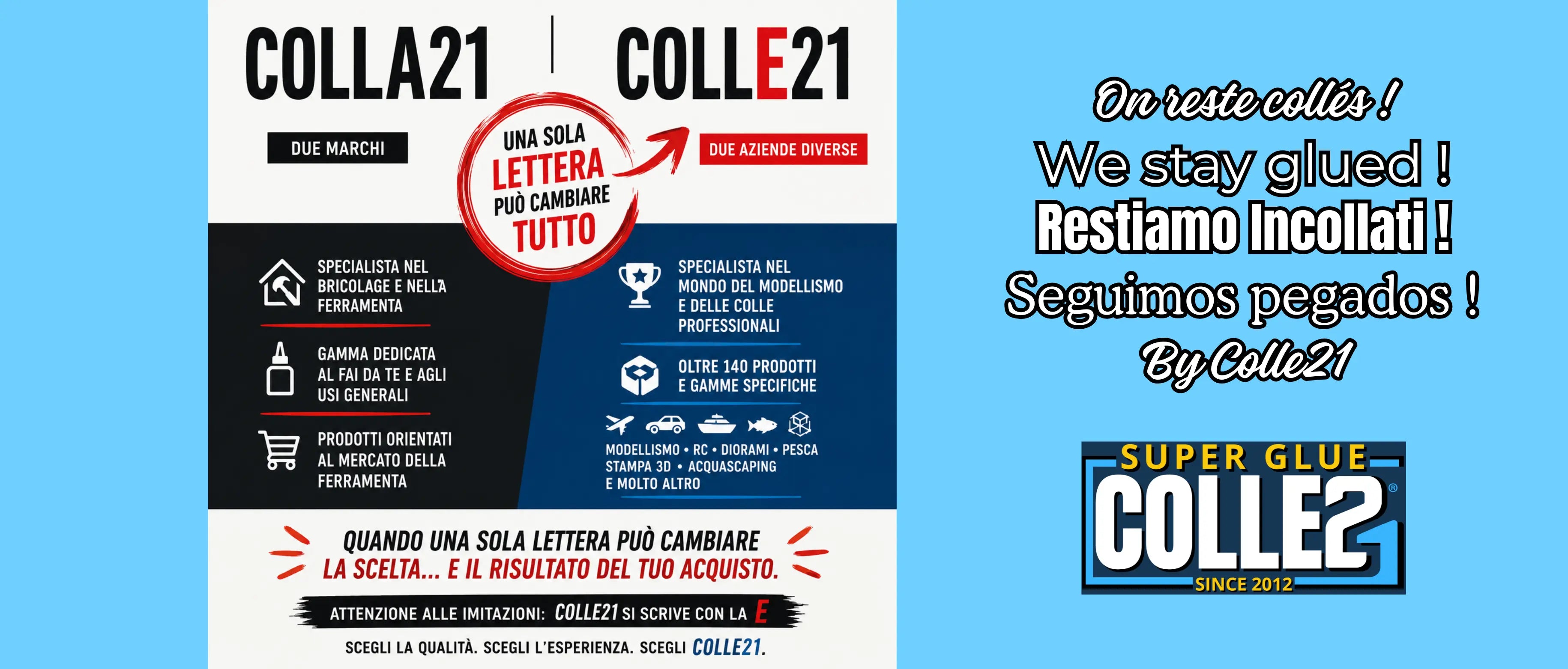 Colla21 ou Super Glue Colle21