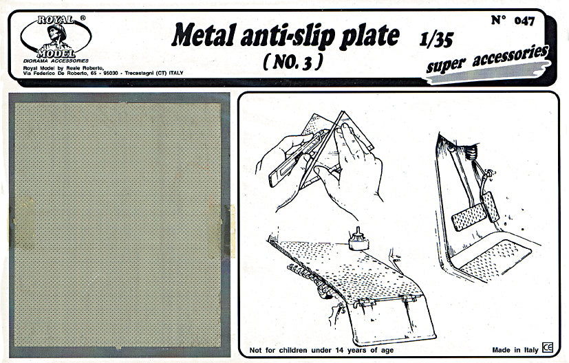 Metal Anti-Slip Plate N.3 (1/35 Scale)