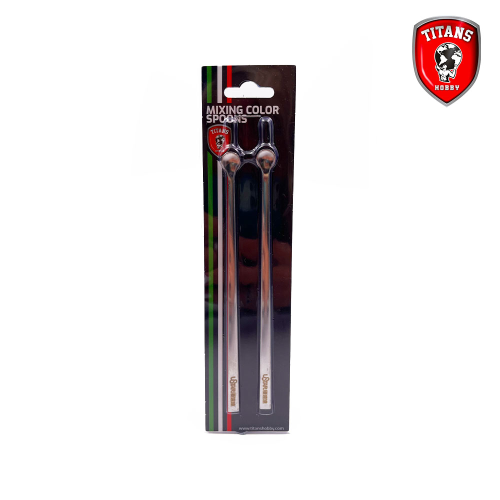 Cucchiai in metallo per mescolare i colori Titans Hobby TTH035 - cucchiaio mescolatore per modellismo, cucchiaio mescolatore per fai da te