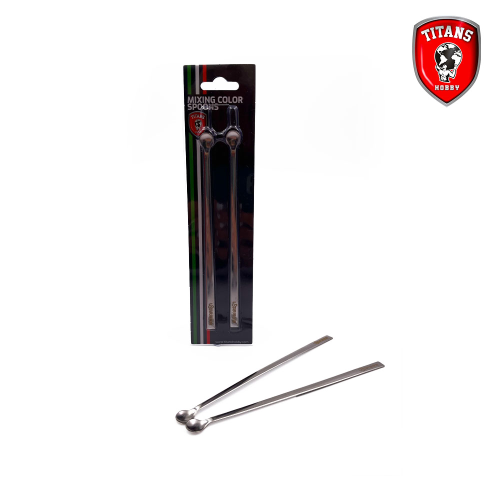 Cucchiai in metallo per mescolare i colori Titans Hobby TTH035 - cucchiaio mescolatore per modellismo, cucchiaio mescolatore per fai da te