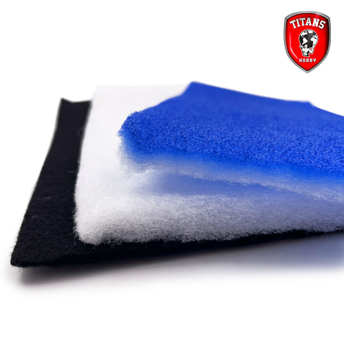 Filtres pour cabine de peinture Titans Hobby TTH046 ; Ensemble de 3 filtres - Filtres pour cabine peinture, filtre pour modélisme, filtre pour bricolage