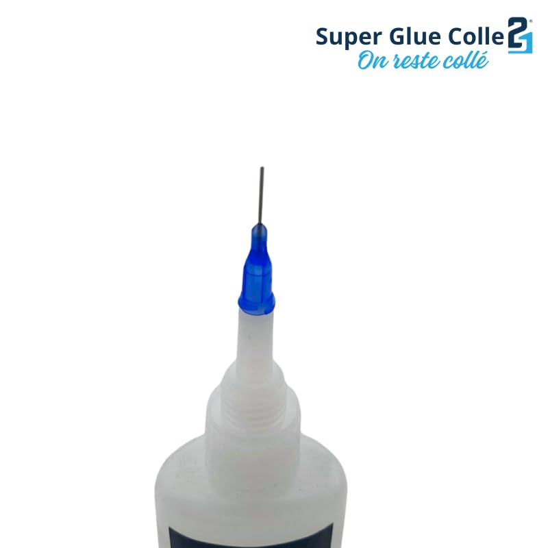 100 CANULES EMBOUT METAL de précision diamètre 22GA. Canule compte-gouttes Diamètre 22GA pour flacon de colle Super Glue,  pour colle21, tube d'aiguille Colle21, compte-gouttes pour colle cyano Colle21.