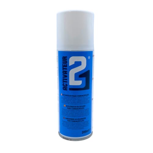 KIT ACTI Superglue COLLE21 + ACTIVATEUR SPRAY 200ml -Colle pour le Modélisme ,Colle pour le Bricolage ,Colle Cyanoacrylate