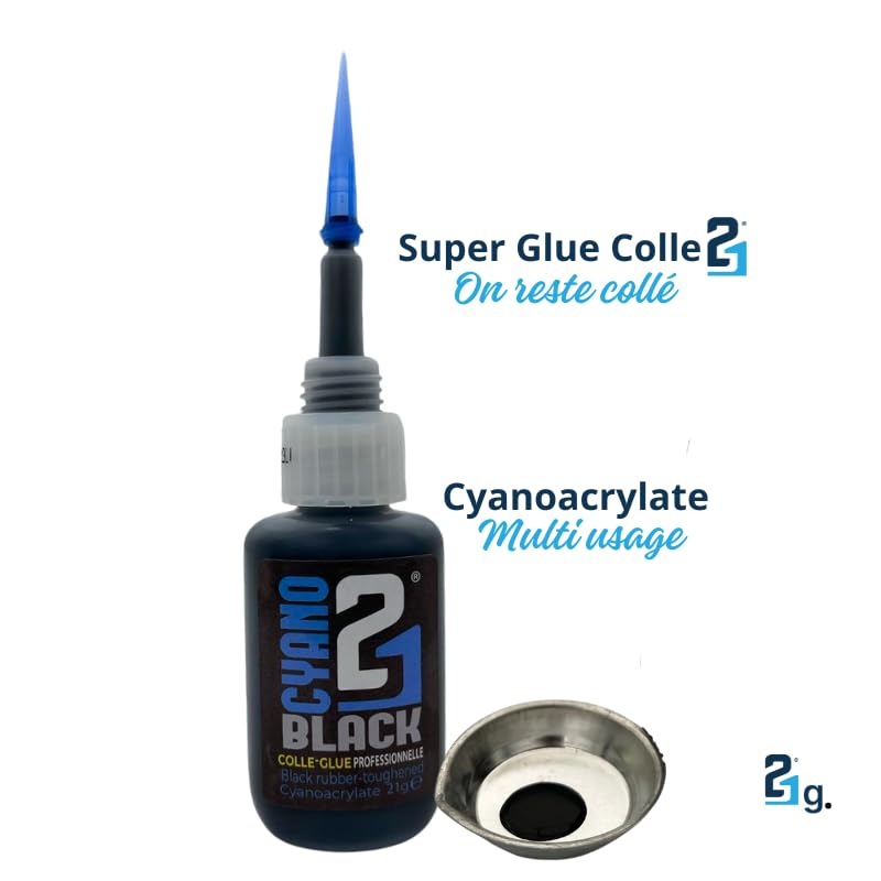 TRIS super glue Colle21 + glue cap 21, anaerobic cyanoacrylate glue for model making and DIY.