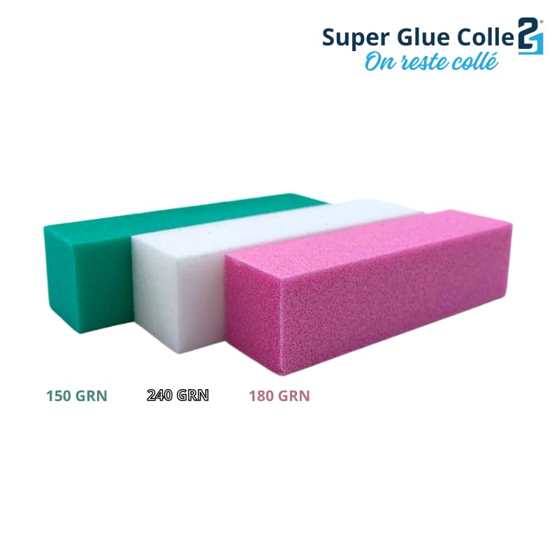 KIT BASE Colle21 Multi-usage - 1 Cyanoacrylate Superglue Colle21 - 1 MagicDust21 poudre de remplissage - 3 Limes Abrasives pour le ponçage - Kit pour le modélisme, Kit pour le Bricolage, Kit pour DIY