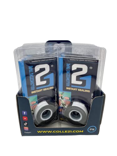 VULCANIZER TAPE- 3m/19mm by Colle 21, ruban professionnel vulcanisant pour adhérence durable, ruban vulcanisant pour bricolage