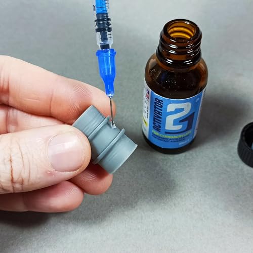ACTIVATEUR LIQUIDE pour Colle Cyano Super Glue Colle21, Activateur liquide pour colle cyano, avec Pinceau Applicateur - Bouteille d'activateur de 30 ml pour Colle Cyanoacrylate, activateur liquide pour modélisme, activateur liquide pour bricolage.