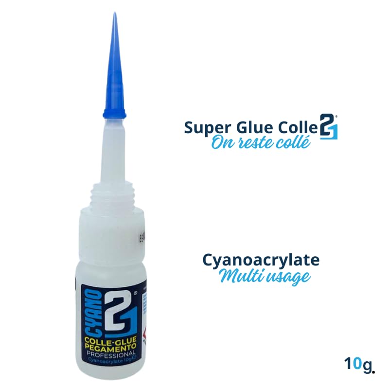 Kit Dust 21 Colle21 -10g Super Glue Cyano & Filler MagicDust21 Kit - Kit for modelism, Kit for DIY, Kit for repairs.
