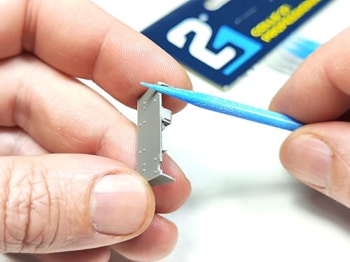 18 lima abrasiva por Glue21 para Superglue Cyanocrylate Glue21 Pack 18 Sanding Stick - 6 palitos grises #150; 6 palos azules #240; 6 Sticks White #320- Kit para modelismo, kit de bricolaje, lima para pegamento21 supergeglue