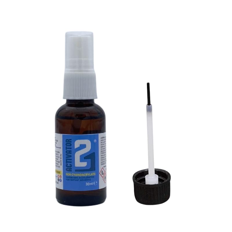 Activator 21 Liquid With Application Brush Bottle of 30ml. For cyano super glue glue21.