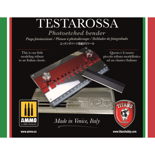 TITANS HOBBY: TESTAROSSA. professional bending tool in steel and aluminum for photoeteched parts and metal wire 3 in 1