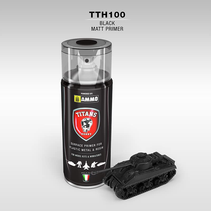 Hobby Titans: Black Matt Primer TTH100