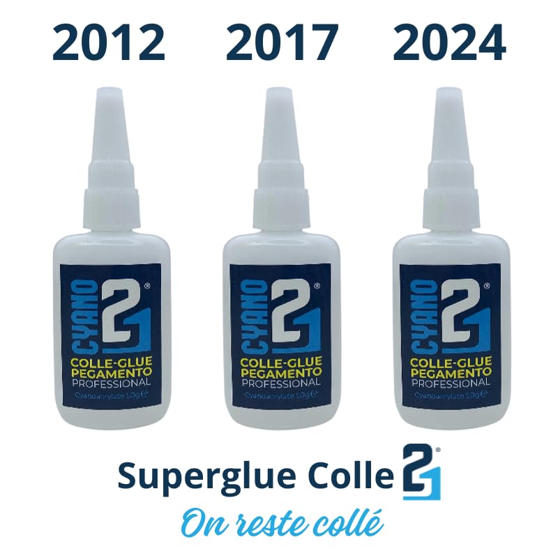 Super Glue Cyano Colle21 50g | Colle Extra Forte pour réparation précise – Colle grand format – Colle à séchage rapide – Colle Multi-Usage pour tous matériaux – Colle Fluide & Durable