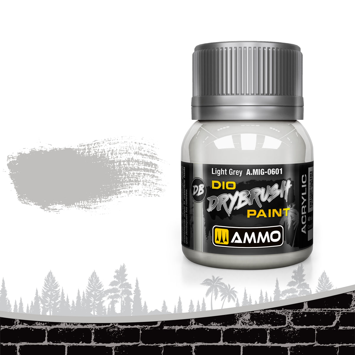 DRYBRUSH Light Grey - AMMO by Mig Jimenez